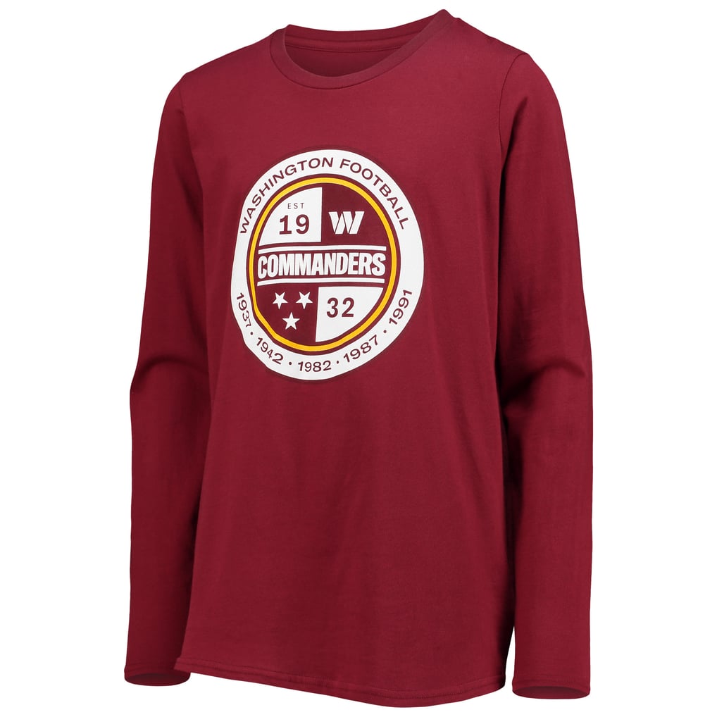 Washington Commanders Youth Secondary Logo Long Sleeve T-Shirt - Burgundy