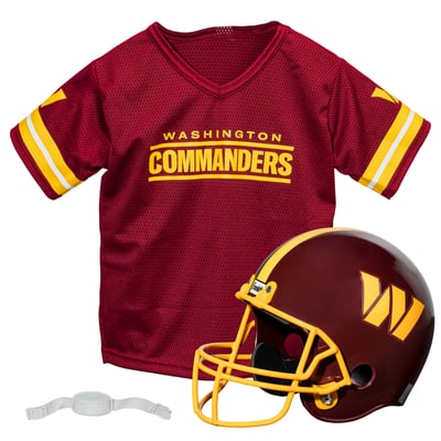 Washington Commanders Franklin Sports Youth NFL Deluxe Helmet & Jersey Set - Burgundy
