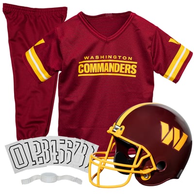 Washington Commanders Franklin Sports Youth NFL Deluxe Uniform Set - Burgundy
