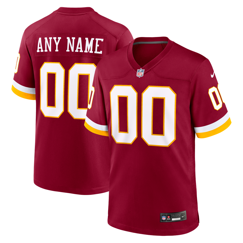Washington Commanders Nike Youth Custom Game Jersey - Burgundy