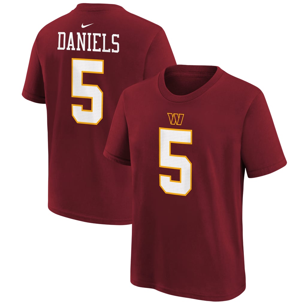 Jayden Daniels Washington Commanders Nike Youth Name & Number T-Shirt - Burgundy