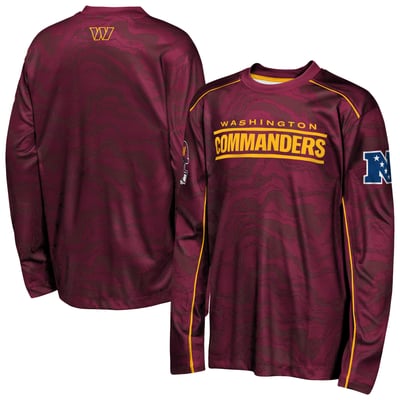 Washington Commanders Outerstuff Youth Tailgate Performance Long Sleeve T-Shirt - Burgundy
