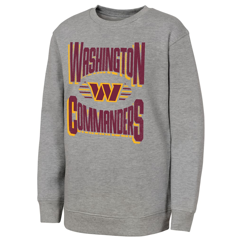 Washington Commanders Outerstuff Youth Jet Stream Sweatshirt - Gray