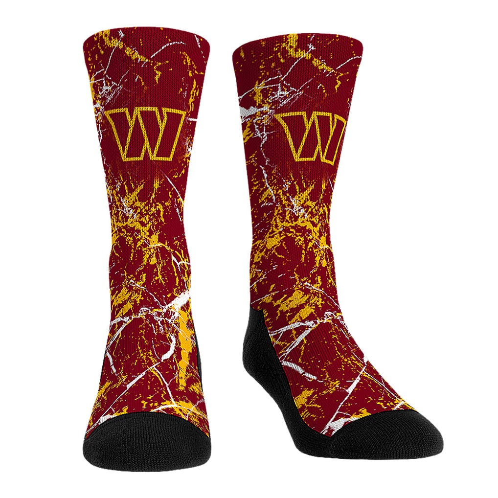  Washington Commanders Rock Em Youth 3-Pack Crew Socks Set - 