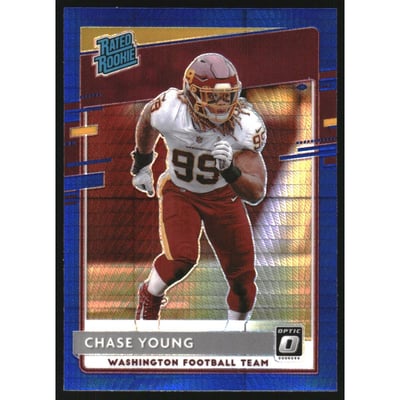 2020 Donruss Optic Blue Hyper #166 Chase Young RR