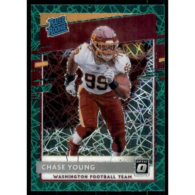 2020 Donruss Optic Green Velocity #166 Chase Young RR