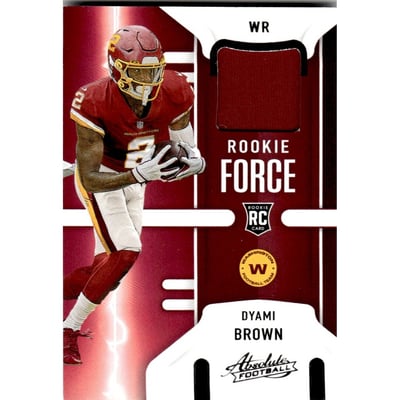 2021 Absolute Rookie Force Jerseys #25 Dyami Brown