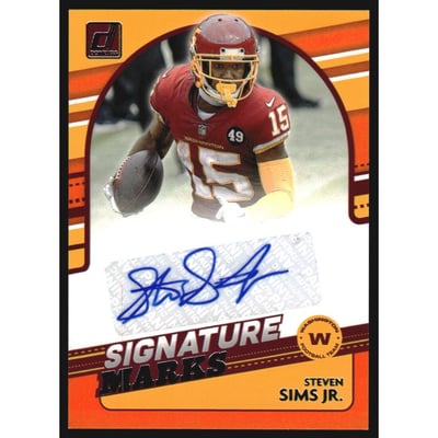 2021 Donruss Signature Marks #4 Steven Sims Jr.