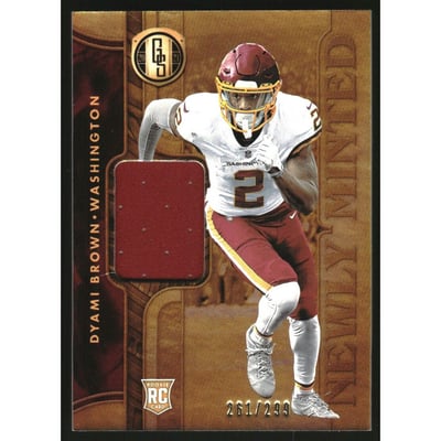2021 Panini Gold Standard Newly Minted Memorabilia #28 Dyami Brown