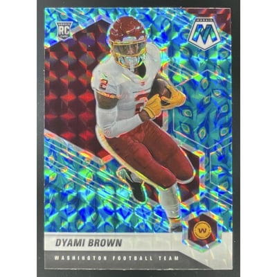 2021 Panini Mosaic Choice Prizm Peacock #323 Dyami Brown RC