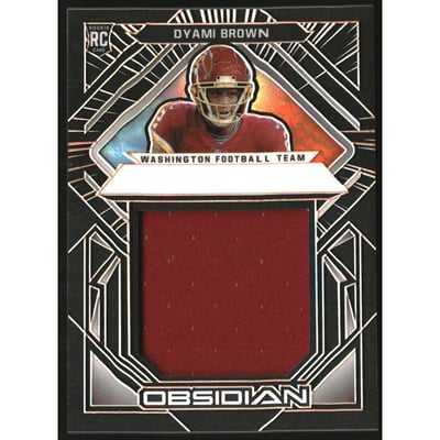 2021 Panini Obsidian Volcanic Materials Electric Etch Orange #28 Dyami Brown