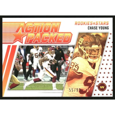 2021 Rookies and Stars Action Packed Orange #16 Chase Young