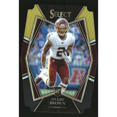2021 Select Prizm Black and Gold Die Cut #167 Dyami Brown