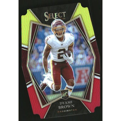 2021 Select Prizm Red and Yellow Die Cut #167 Dyami Brown