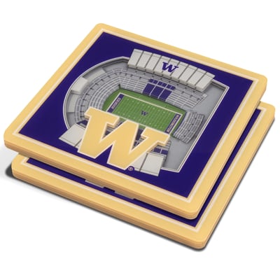Washington Huskies Fanpoint 3D StadiumView Coasters