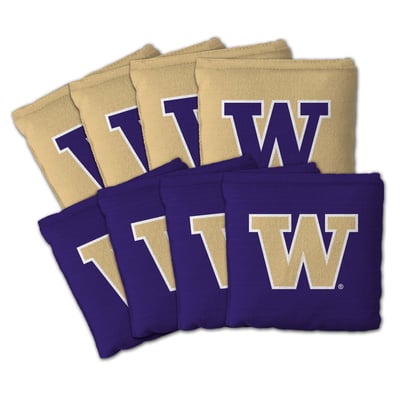 Washington Huskies Fanpoint Eight-Piece Cornhole Bag Set