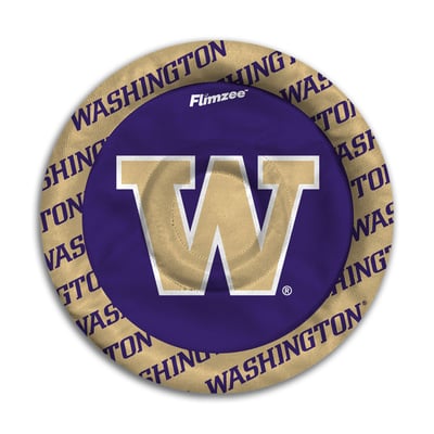 Washington Huskies Fanpoint Flimzee Bean Bag Flying Disc