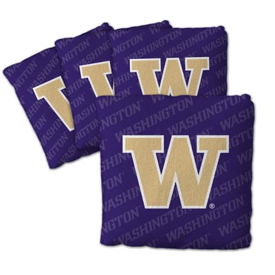 Washington Huskies Fanpoint Four-Piece Cornhole Bag Set