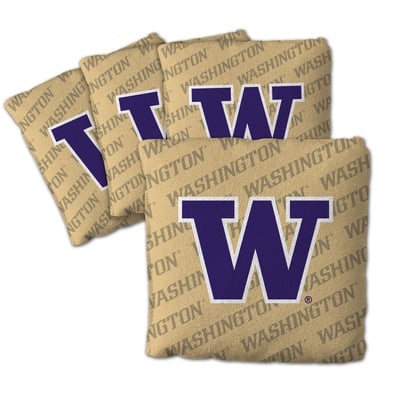 Washington Huskies Fanpoint Four-Piece Cornhole Bag Set