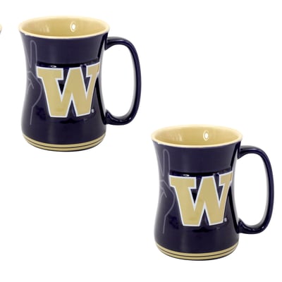  Washington Huskies Indigo Falls Core Barista Mug Set of 2
