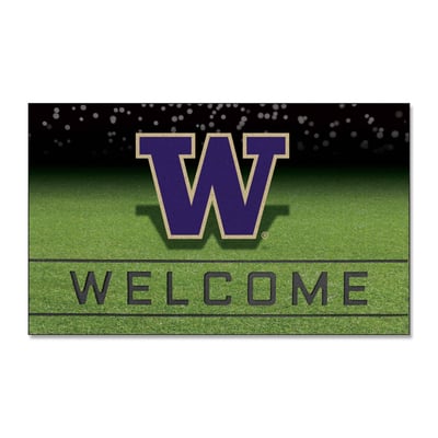 Washington Huskies Logo Brands 18" x 30" Crumb Rubber Door Mat