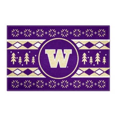 Washington Huskies Logo Brands 19" x 30" Holiday Sweater Starter Mat