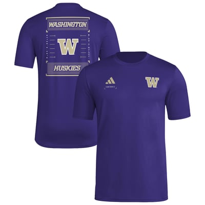 Washington Huskies adidas Locker Football Icon AEROREADY Pre-Game T-Shirt - Purple