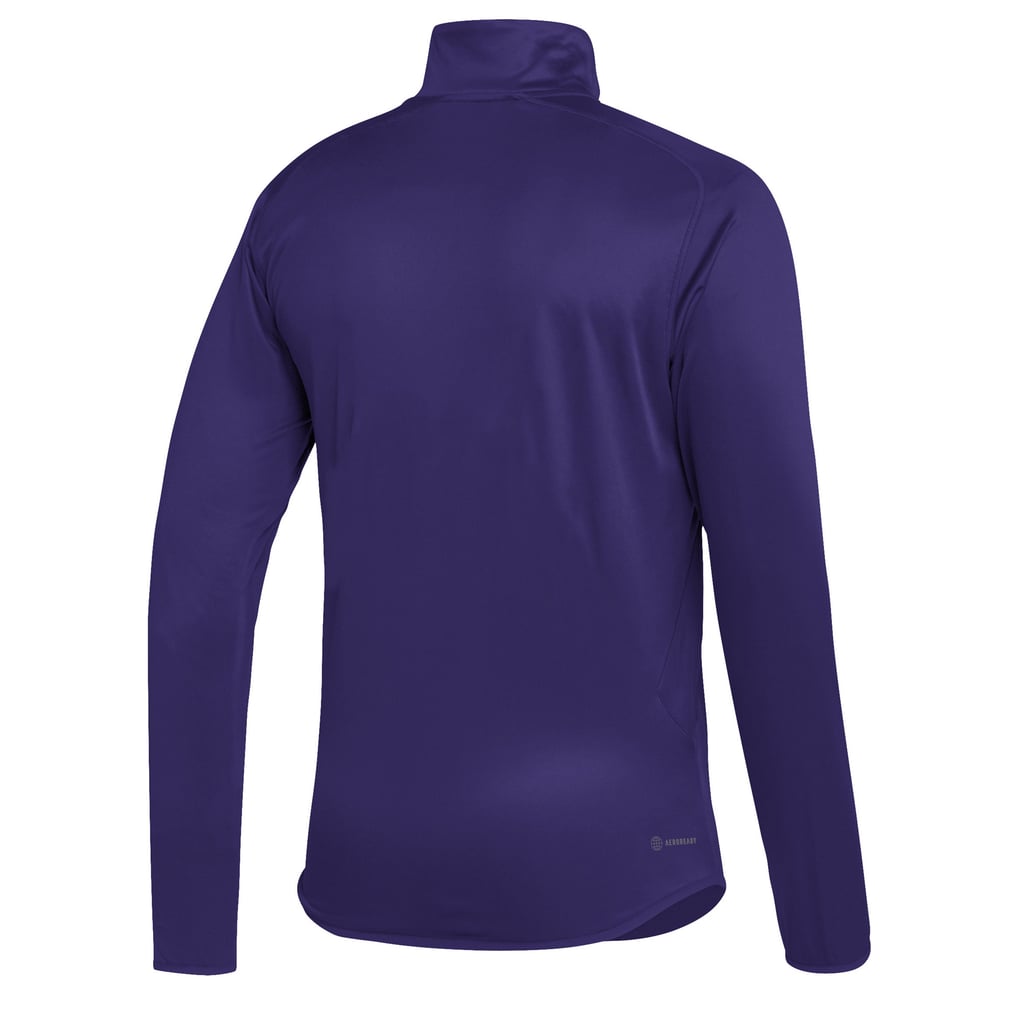  Washington Huskies adidas Stadium Knit Quarter-Zip Pullover Jacket - Purple