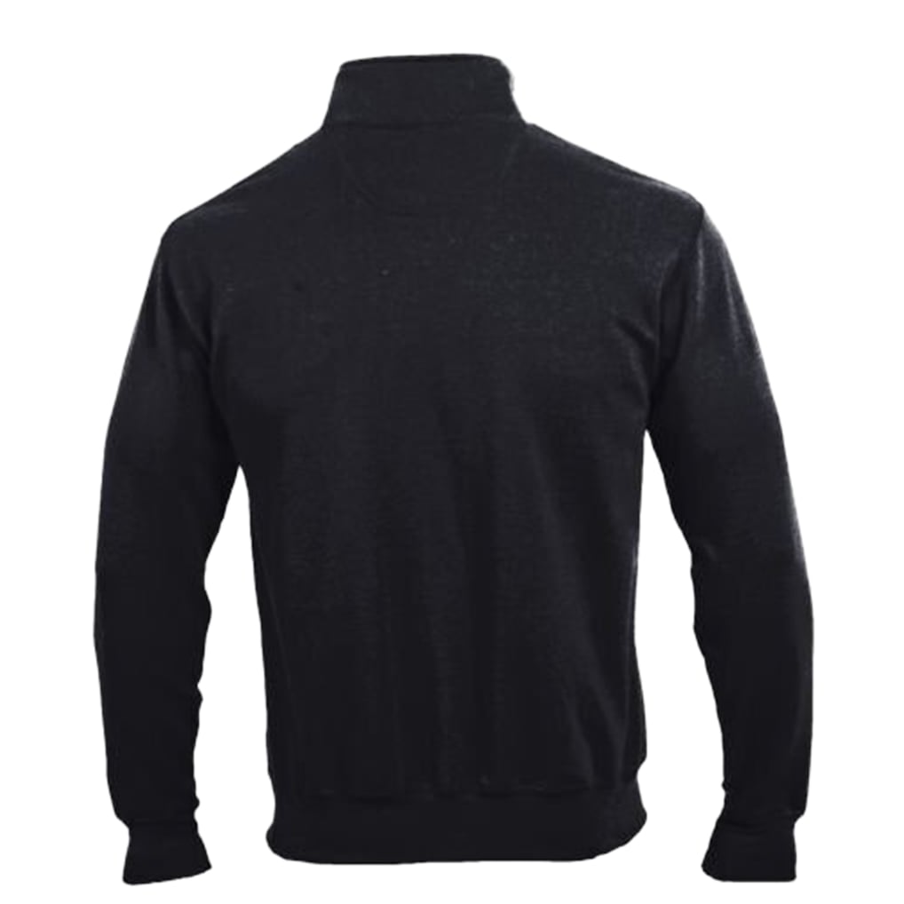  Washington Huskies Champion Powerblend Quarter-Zip Pullover - Black