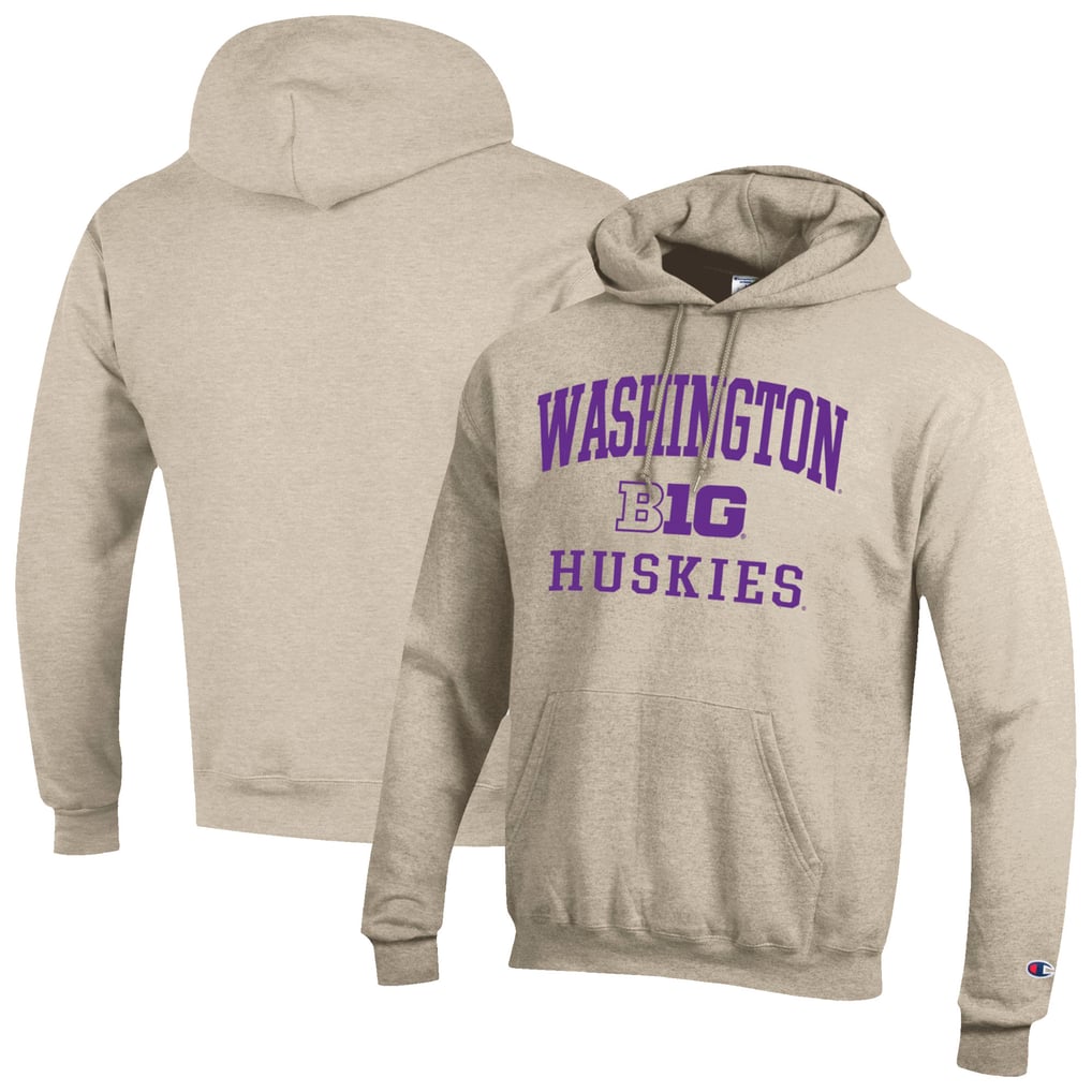 Washington Huskies Champion Big 10 Powerblend Pullover Hoodie - Gold