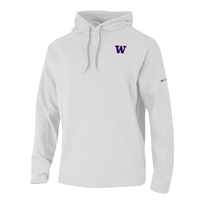  Washington Huskies Columbia Swingcraft Fleece Hoodie - White