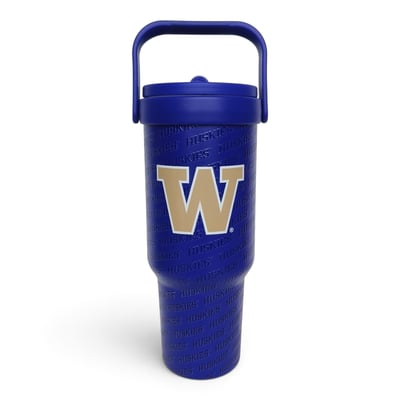 Washington Huskies Pegasus 40oz. 5-D Logo Wordmark Stainless Steel ProCarry Tumbler