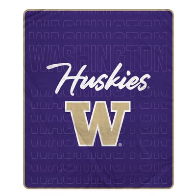 Washington Huskies Pegasus Echo Script Fade 50" x 60" Ultra Soft Throw Blanket