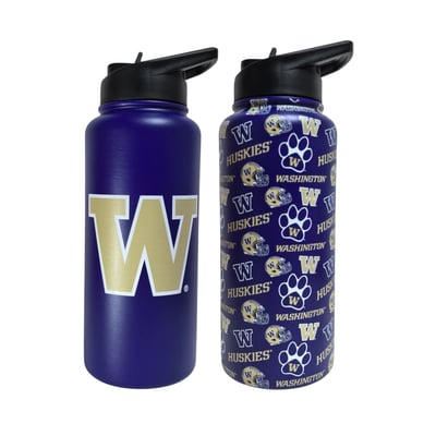 Washington Huskies Pegasus Game Day Duo 41oz. Stainless Steel Water Bottle Set