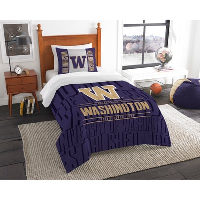 Washington Huskies The Northwest Company Modern Take Twin Comforter Set