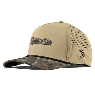 Washington Huskies Branded Bills Unisex Timber Camo Adjustable Hat - Tan
