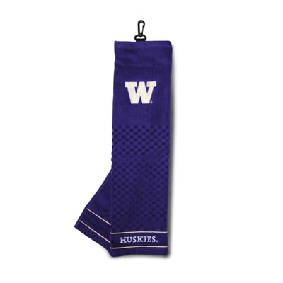 Washington Huskies 16" X 22" Tri-Fold Embroidered Scrubber Golf Towel