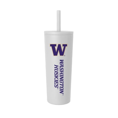 Washington Huskies 24oz. No Spill Straw Tumbler