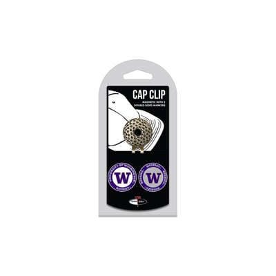 Washington Huskies Cap Clip with 2 Magnetic Markers Set