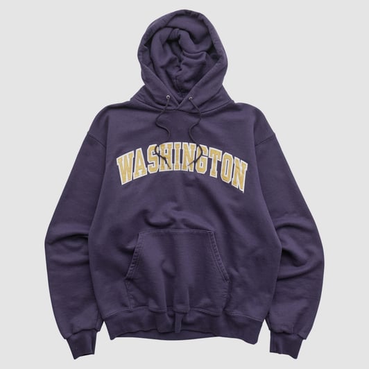 Washington Huskies Champion 2000s Hooded Pullover Sweatshirt - Purple - S by Fanatics Real Vintage