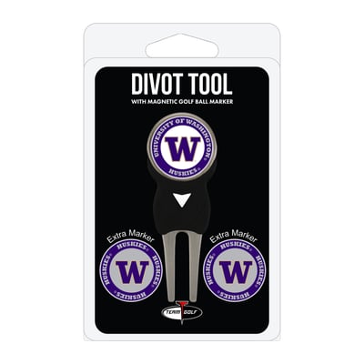 Washington Huskies Golf Divot Tool Pack with 3 Magnetic Markers