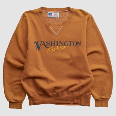 Washington Huskies Russell 90s Pullover Sweatshirt - Clay - S by Fanatics Real Vintage