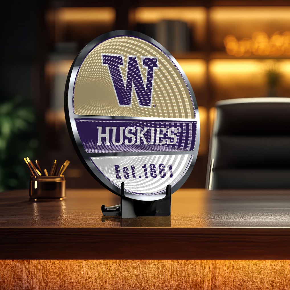 Washington Huskies Three-Cell Circular Infinity Light