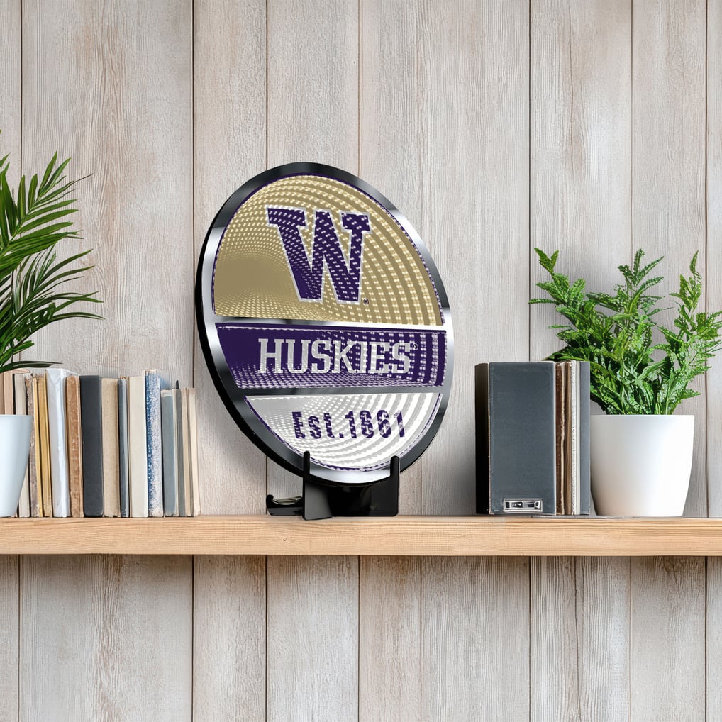 Washington Huskies Three-Cell Circular Infinity Light
