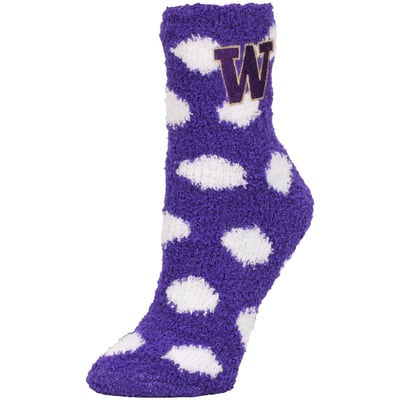 Washington Huskies ZooZatz Women's Plush Dot Socks