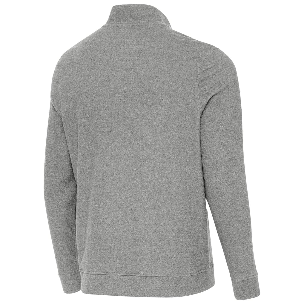Washington Mystics Antigua Subtle Quarter-Zip Top - Heather Gray