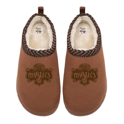 Washington Mystics ISlide Unisex Tonal Logo Mission Slippers - Tan
