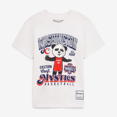  Washington Mystics Mitchell & Ness Youth Land of the Free Heavyweight T-Shirt - White
