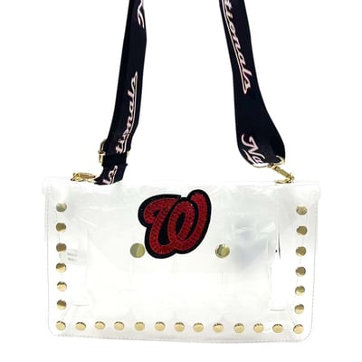  Washington Nationals FABGATING by Cuce  Crystal Clear Envelope Crossbody Bag