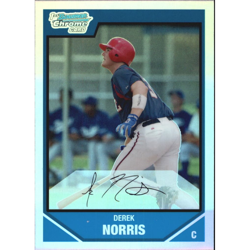 2007 Bowman Chrome Draft Draft Picks Refractors #BDPP23 Derek Norris